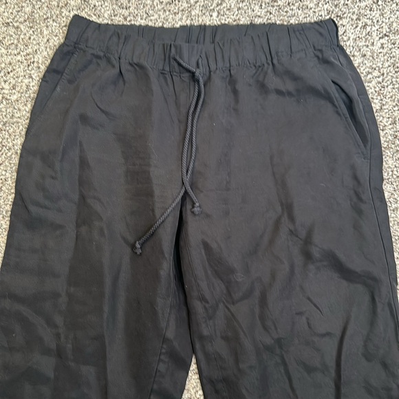 Eileen fisher black cotton pant elastic waist size small P - Picture 4 of 9